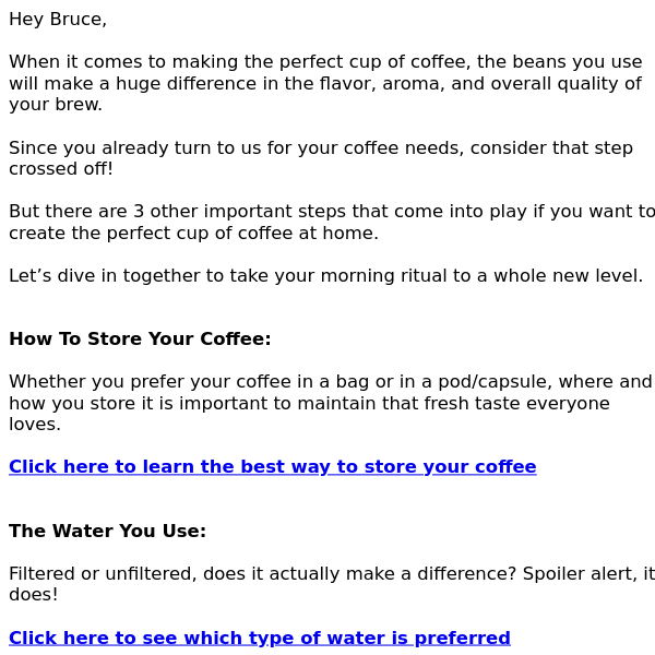 The 3 rules for a perfect cup of coffee