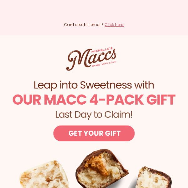 Leap Into Savings 🤑 Get Your Macc 4-Pack on Us This Leap Day! 🍫✨