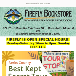 Firefly Bookstore celebrates 10 years in Kutztown