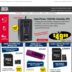 $49 CyberPower 550VA UPS! $69 J5Create USB 3.0 Mini Dock