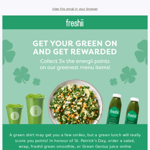 Celebrate St. Paddy’s Day with extra points! 🍀🍀🍀