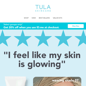 Glowing reviews for Radiant Skin