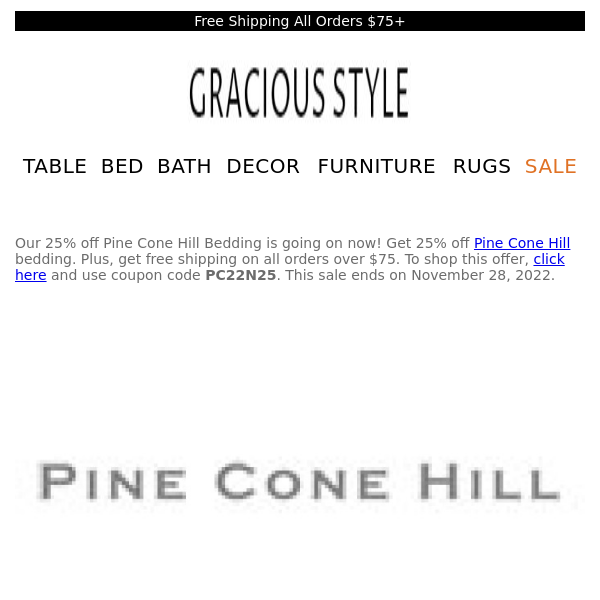 25% off Pine Cone Hill Bedding -- Our picks for you! | Gracious Style