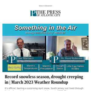 Record snowless season, drought creeping in | March 2023 Weather Roundup