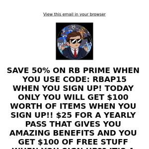 SIGN UP FOR RB MEMBERSHIPS!