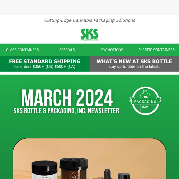 📰 Cutting-Edge Cannabis Packaging Solutions Offered By SKS Bottle & Packaging 🗓️