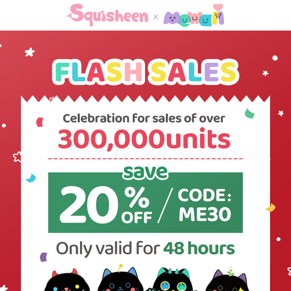 🎉Flash Sales: Celebration For Sales Over 30,0000 Units