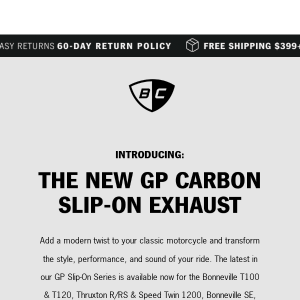 NEW: GP Carbon Slip-On Exhaust Available Now