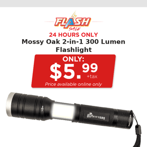 🔥  24 HOURS ONLY | MOSSY OAK 2-IN-1 FLASHLIGHT  | FLASH SALE