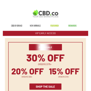 🚨 48 HOURS LEFT | Up to 30% Off CBD