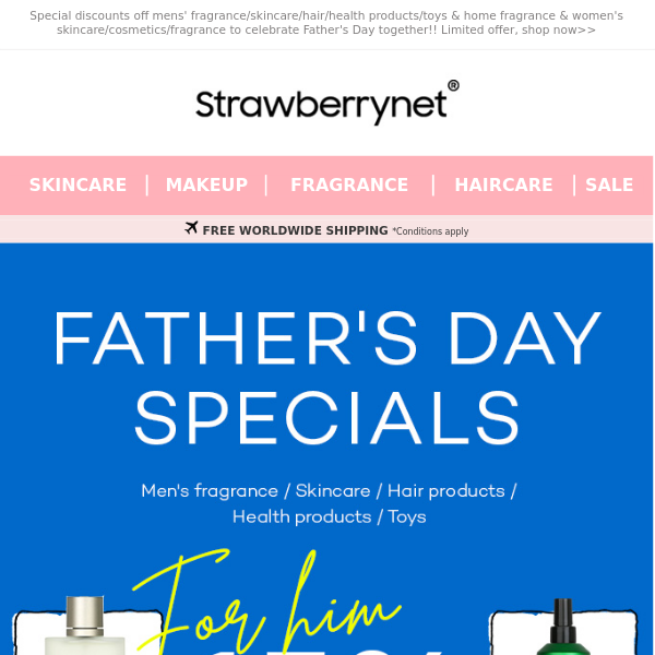 👨👔Extra Discounts on Father's Day to Make it Special🎉