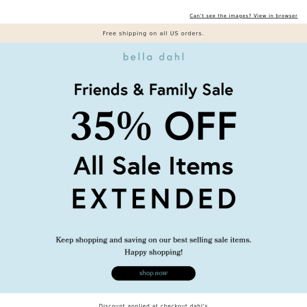 Sale Extrended Final Hours