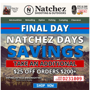 Final Day of Natchez Days!