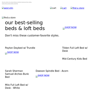 Check out our best-selling Beds & Loft Beds