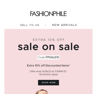 Extended One More Day! SALE ON SALE - Fashionphile