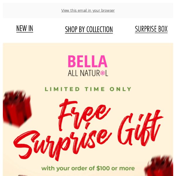 Get a FREE SURPRISE GIFT with your order! 🎁