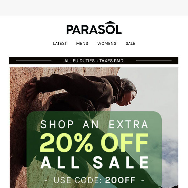 An Extra 20% Off All Sale