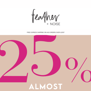 SURPRISE 🎉 25% OFF ALMOST EVERYTHING