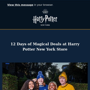 12 Days of Magical Deals at Harry Potter New York Store