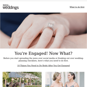 10 Things You Need to Do Right After You Get Engaged
