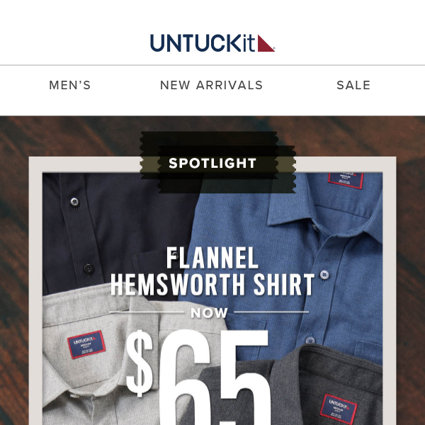 Our ($65) Bestselling Flannel - Untuck It