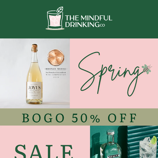 The Mindful Drinking Co, BOGO Spring Sale, Don't Miss Out!