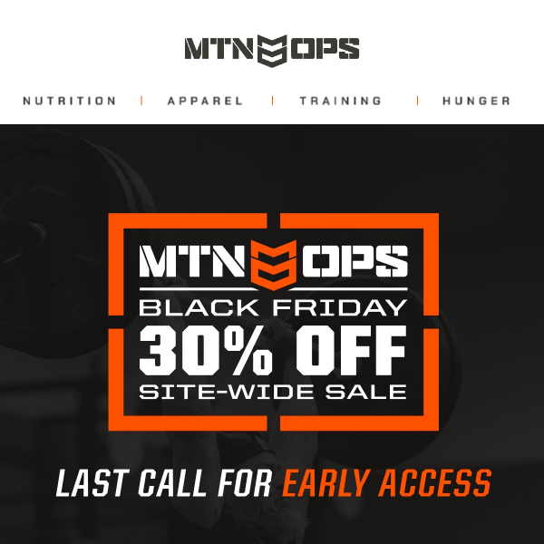 Last Call For Early Access!