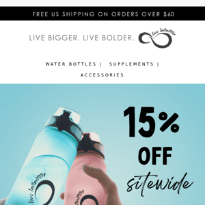 🌍💧Save 15% Sitewide - World Water Day!