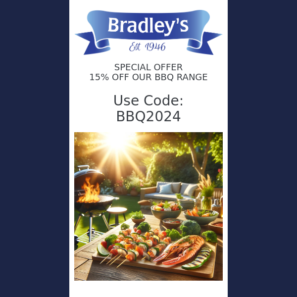 Dive Into Summer with Bradley's Fish BBQ Range - Get 15% Off Now! 🌞