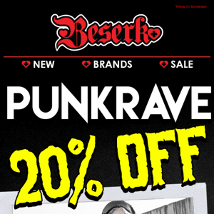 ❤️ 20% OFF BIG BRANDS! ❤️ Punk Rave + Nemesis Now + More ❤️