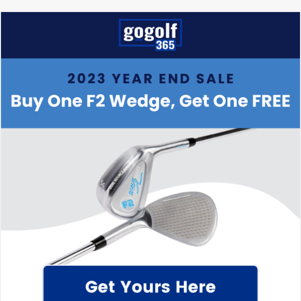 It's back 🏌️‍♂️ Buy a wedge, get a wedge free