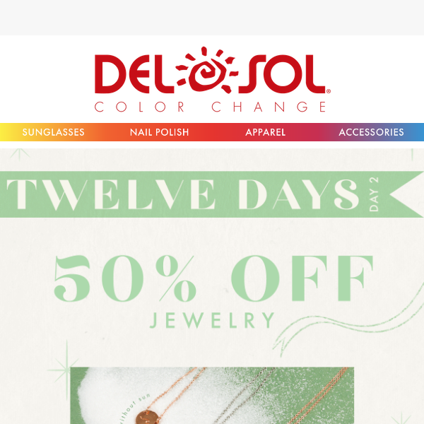 50% Off All Jewelry! Today Only 💍