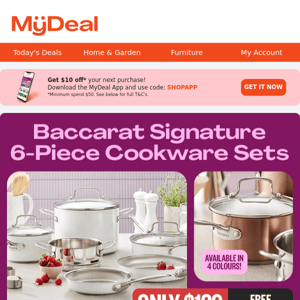 Only $129: Baccarat 6-Piece Cookware Set 😮