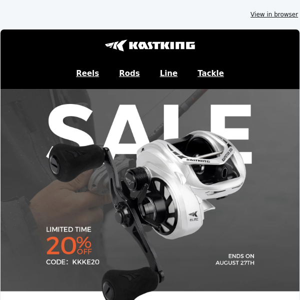 Reel in the Savings 20% OFF: Kapstan Elite Size 300 Double Handle Baitcasting Reel