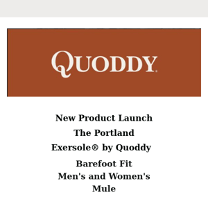 The Newest Quoddy! Men's and Women's Portland Exersole® by Quoddy