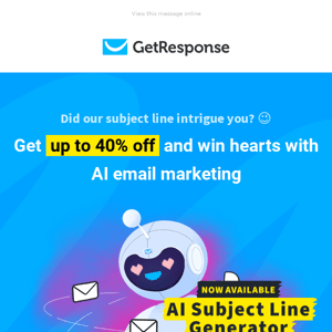 💌 Get 40% OFF AI-powered email marketing