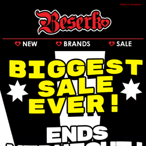 ❤️ BIGGEST SALE EVER! ENDS MIDNIGHT! ❤️