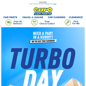 📦 Turbo Day - Only £1 For Next Day Delivery*