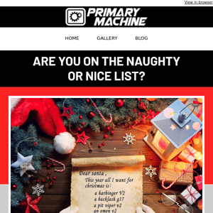 Are You on the Naughty or Nice List?