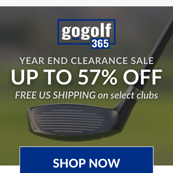 Year end golf clearance deals end soon 🏌️‍♂️