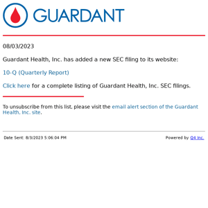 Guardant Health, Inc. - 10-Q (Quarterly Report) SEC Filing