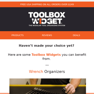 Are you looking for your new Toolbox Widget?