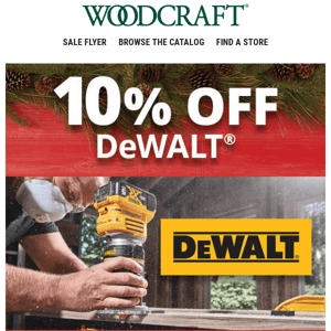 Porter-Cable & DeWalt Now 10% Off this Weekend