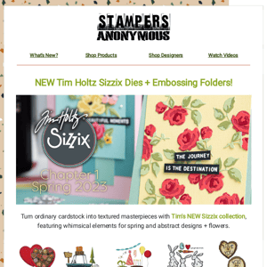 NEW Tim Holtz 2023 Sizzix Chapter 1!