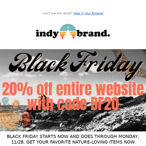 ***20% off*** with code BF20. Black Friday is LIVE!!