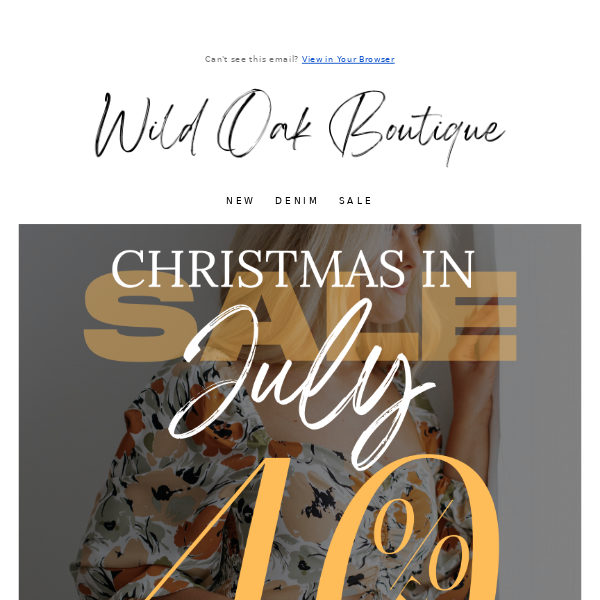 40% OFF - Christmas in July SALE 🛍