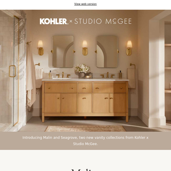 Explore the Vanity Collections by Kohler x Studio McGee