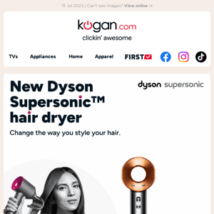 New from Dyson - Supersonic Hair Dryer!