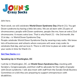 Counting Down to World Down Syndrome Day!