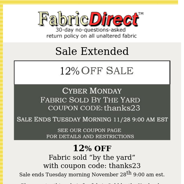 Cyber Monday Sale